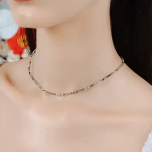 Agate Eternity Necklace - Kalung Gemstones MDC