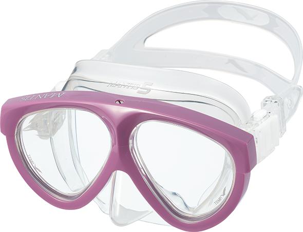 Diving Mask Gull Mantis 5 Clear Silicone Edo Violet
