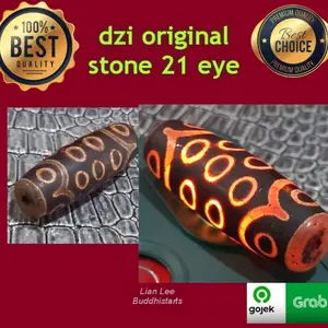 batu alam Tibetan Vajra asli original dzi stone 21 eye spiritual ori