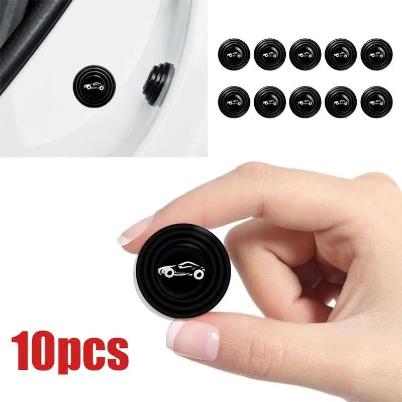 Silikon Anti-Shock Suara Benturan Peredam Pintu Mobil Anti Gores 10PCS