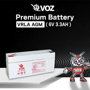 Baterai VRLA AGM Voz 6V 3.3AH Baterai Timbangan
