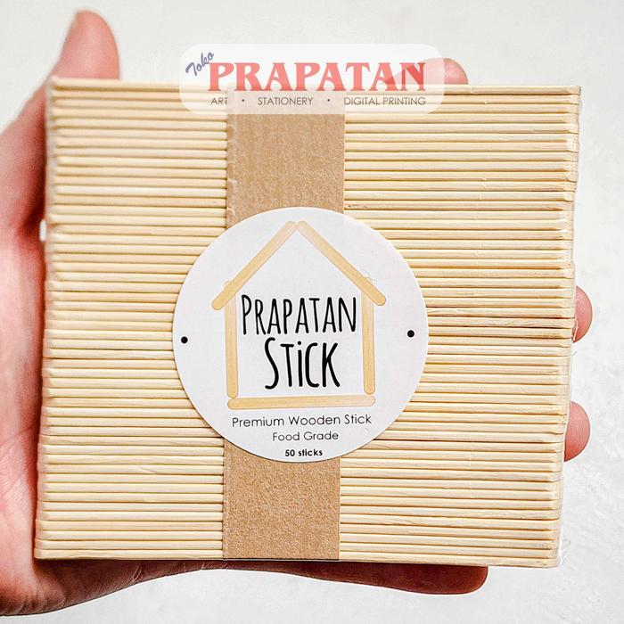 Gambar Stik Es Krim Polos 50pcs | Premium Wooden Stick Food Grade dari Toko Prapatan_NEW Kota Administrasi Jakarta Timur Tokopedia