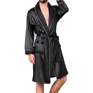 Kimono robes satin pria man baju tidur/ outer mandi/ spa dll ready