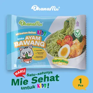 Mie Instan Ayam Bawang Anak Sehat Kaya Gizi Tanpa MSG Ohana Mie -1 pcs