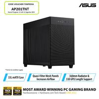 Gambar ASUS Prime AP201 Mesh Micro ATX Case - Black dari ASUS COMPONENT Kota Administrasi Jakarta Pusat 1 Tokopedia