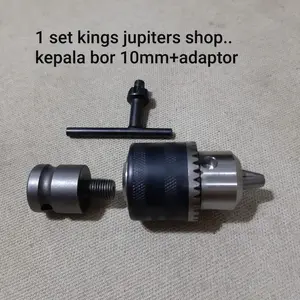 SET buat IMPACT WRENCH 1/2DR ( KEPALA BOR 10MM atau 13MM + ADAPTOR ) atau ( JADI AMPLAS POLISHER ) drat CHUCK DRILL IMPECT WREN WRENC JLD HUJIA APR