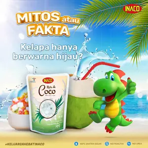 Inaco Nata De Coco /Minuman Coconut Gel /Minuman Rasa Cocopandan /360g