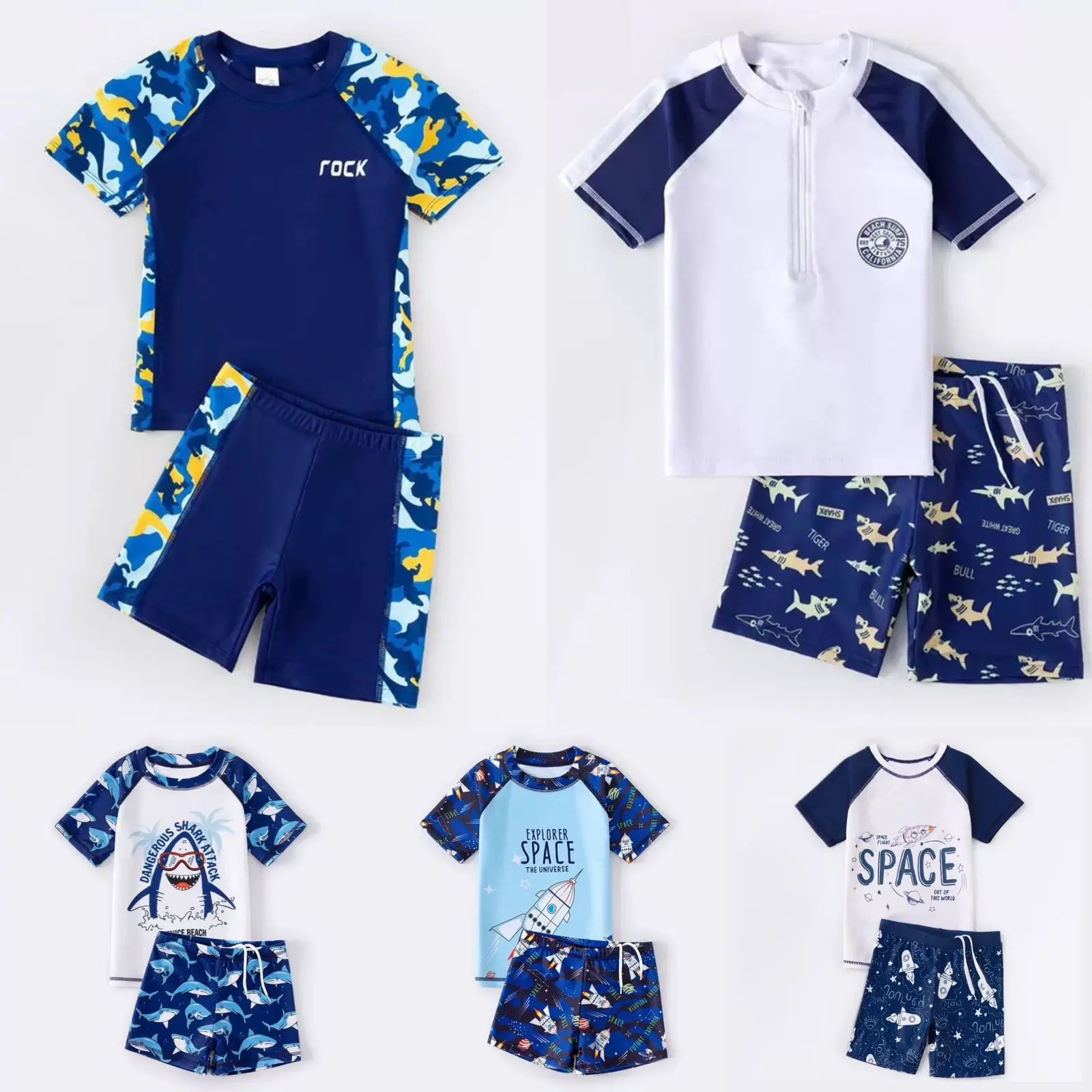 Rocky Swimsuit | Setelan Baju Renang Anak Laki Laki | Boy Swimwear