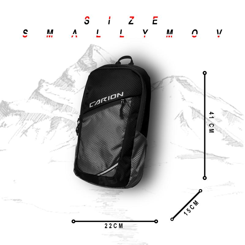 SMALLY BAG BLACK Tas ransel  sekolah outdoor traveling laptop 10 liter 6
