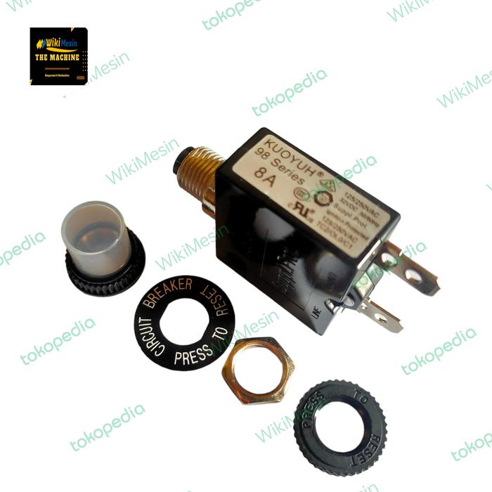 Gambar Overload Thermal Circuit Breaker Kuoyuh 8 Amper 98 Series 8A dari Overload Wikimesin Kab. Tangerang Tokopedia