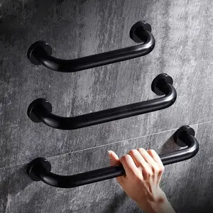 Grab bar stainless hitam 50 cm / Pegangan kamar mandi stainless hitam