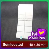Gambar Label Printer Barcode 40x30mm - 40x30 mm - Semicoated Core Besar 3 Inc - Isi 2.000Pcs dari Barcode Store Solutions Kota Administrasi Jakarta Pusat 5 Tokopedia