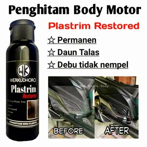 Werkudhoro Plastrim Restored Penghitam Body Motor Permanen Dashboard Deck Spakbor Plastrim Restore Hydropobic Tidak Membuat Tangan Hitam