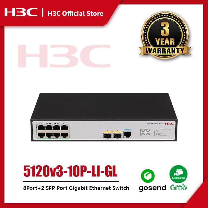 Gambar H3C S5120V3-10P-LI 8-Port +2SFP Port Gigabit Ethernet Switch dari H3C Official Store Kota Administrasi Jakarta Barat Tokopedia