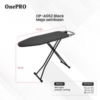 Gambar Meja Setrika Lipat Baju Onepro OP-A062 / Alas Gosok Duduk Berdiri - Hitam dari Liveo Household Kota Administrasi Jakarta Utara 3 Tokopedia