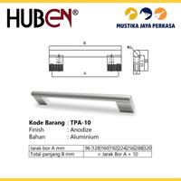 Gambar Handle Tarikan Lemari Laci Stainless Alumunium Huben TPA 10 Murah - 128 dari Mustika Jaya Perkasa Kab. Bogor 2 Tokopedia