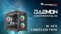 Gambar CASING VENOMRX DAEMON CONTINENTAL S5 - Mid Tower mATX Tempered Case dari Techno Computer Bali Kota Denpasar 2 Tokopedia