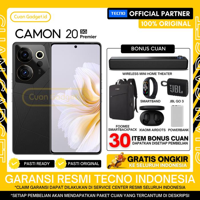 Gambar TECNO CAMON 20 PREMIER 5G 8/512 CAMON20 PREMIER 5G 8/512 GARANSI RESMI - DARK WELKIN, TANPA BONUS dari Cuan Gadget.id Kota Bekasi Tokopedia