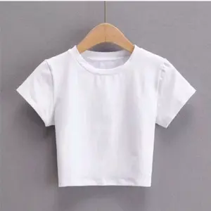 Kaos wanita crop top Kaos polos crop tee
