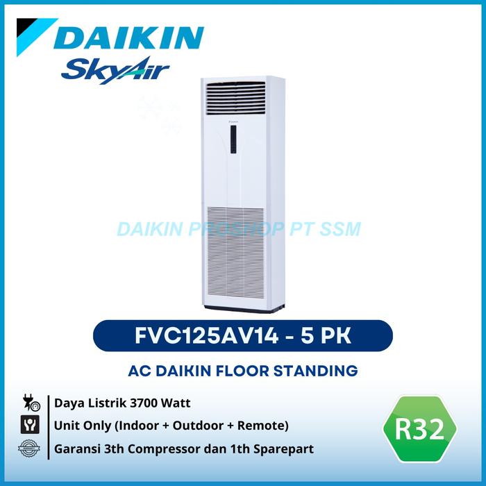 Gambar AC Daikin Floor Standing 5PK Type FVC125AV14 - Malaysia dari Daikin Proshop PT SSM Kota Administrasi Jakarta Selatan Tokopedia