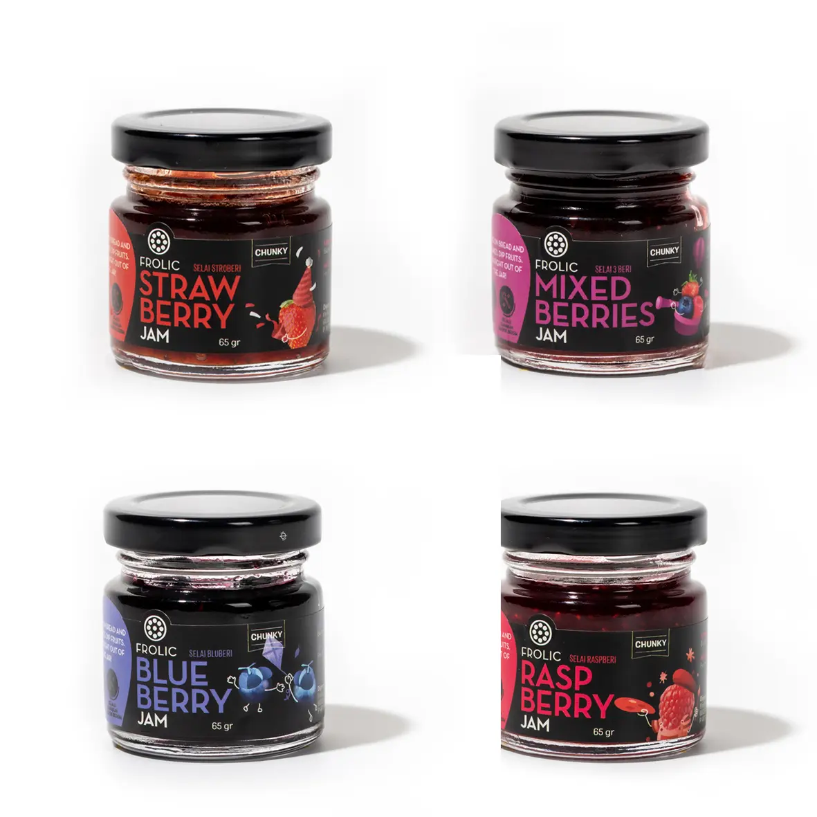 Organic Berries Jam (Strawberry/Raspberry/Blueberry)
