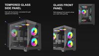Gambar CASING VENOMRX DAEMON CONTINENTAL S5 - Mid Tower mATX Tempered Case dari Techno Computer Bali Kota Denpasar 3 Tokopedia