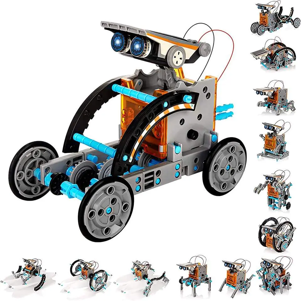 Mainan Anak Rakit Robot 13 Model montessori Tenaga Matahari