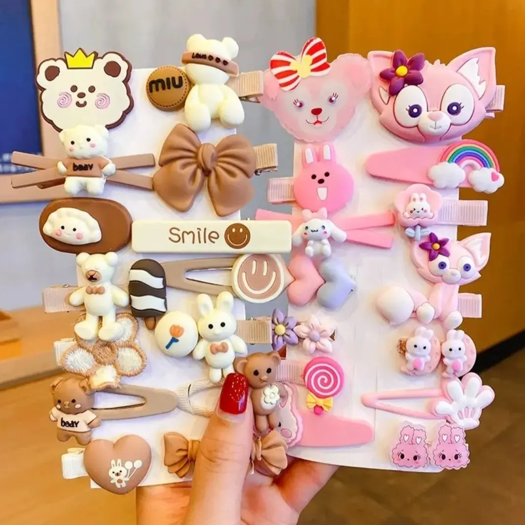 1SET 14PCS Jepit / Jepitan Rambut Anak Perempuan Korea Fashion Lucu