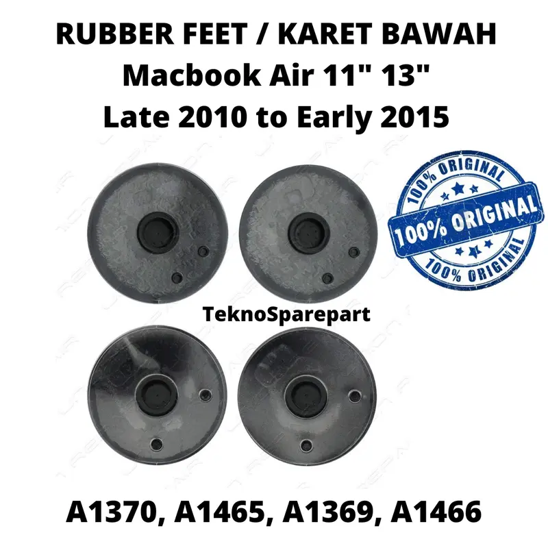 Rubber Feet Karet Bawah Macbook Air A1370 A1465 A1369 A1466 11" 13" 0