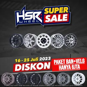 Paket velg dan ban untuk mobil honda brio