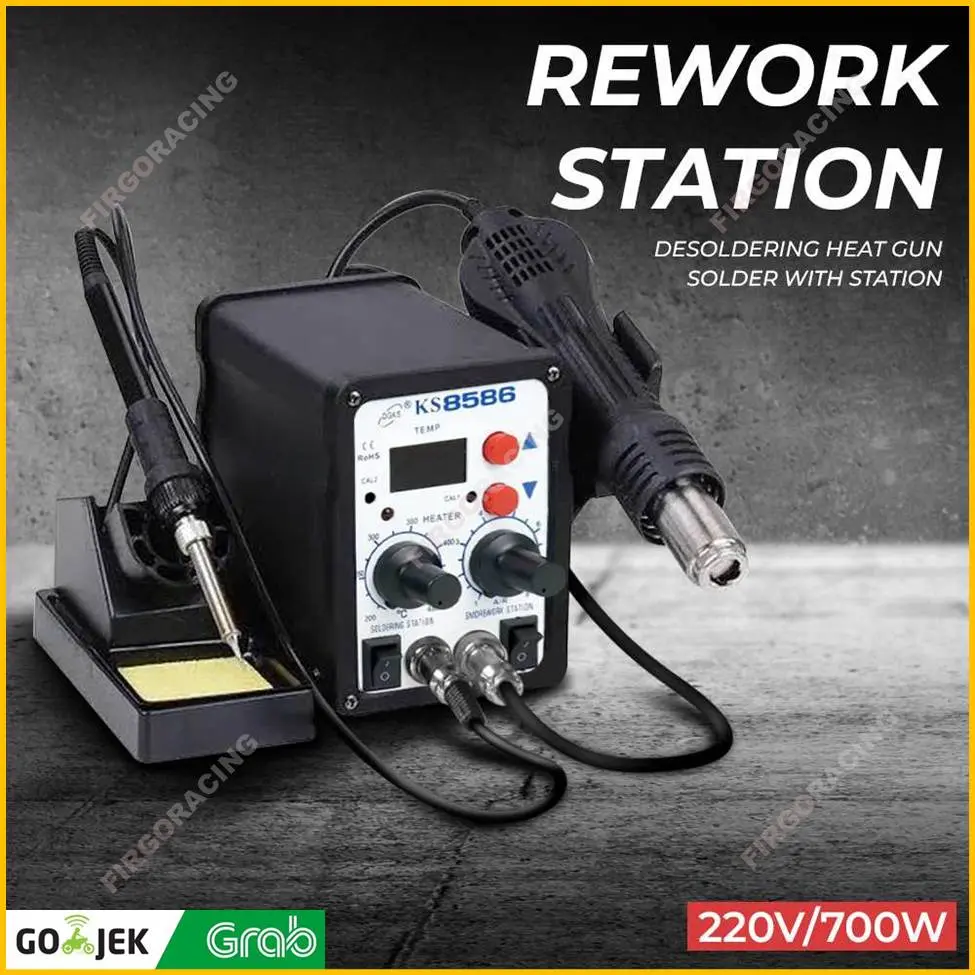 Solder Uap Komplit SMD Desoldering Heat Gun 220V/750W