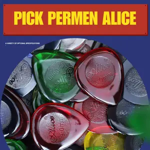 Pick Permen Alice 1 2 3 mm Transparan Gitar Bas Bass Elektrik Listrik