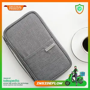 Tas Dompet Pouch Travel Paspor Card Holder Wallet Kantong Kartu