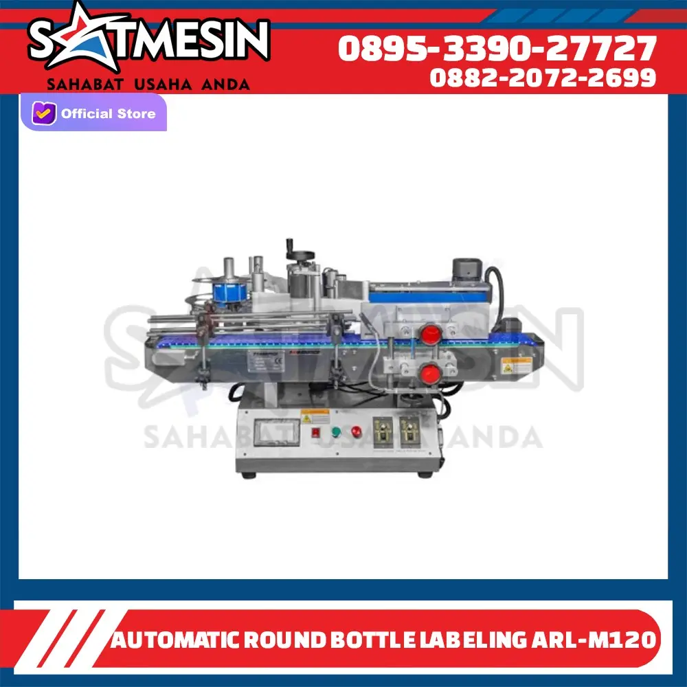 Mesin Labeling Stiker Botol Otomatis ARL-M120 POWERPACK