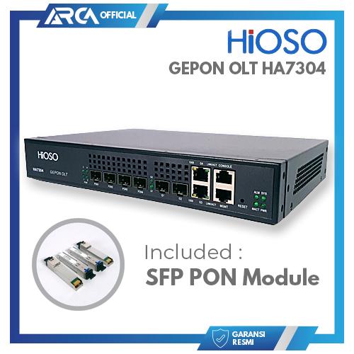 OLT EPON GEPON HIOSO HA7304 4PON PORT FREE SFP 4 PX20+++ 20 KM - Shop ...