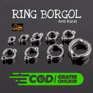 Ring borgol gelang kaki burung parrot falk conure afgrey macaw anti karat