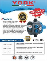 Gambar Otomatis Pompa Air Automatic Pressure Control York YRK - 05 dari Pompa York Official Kota Tangerang 1 Tokopedia