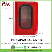 Gambar BOX APAR PINTU KACA LIST KARET TEMPAT PENYIMPANAN PEMADAM API RINGAN dari Putra safety mandiri 2 Kota Administrasi Jakarta Utara 2 Tokopedia