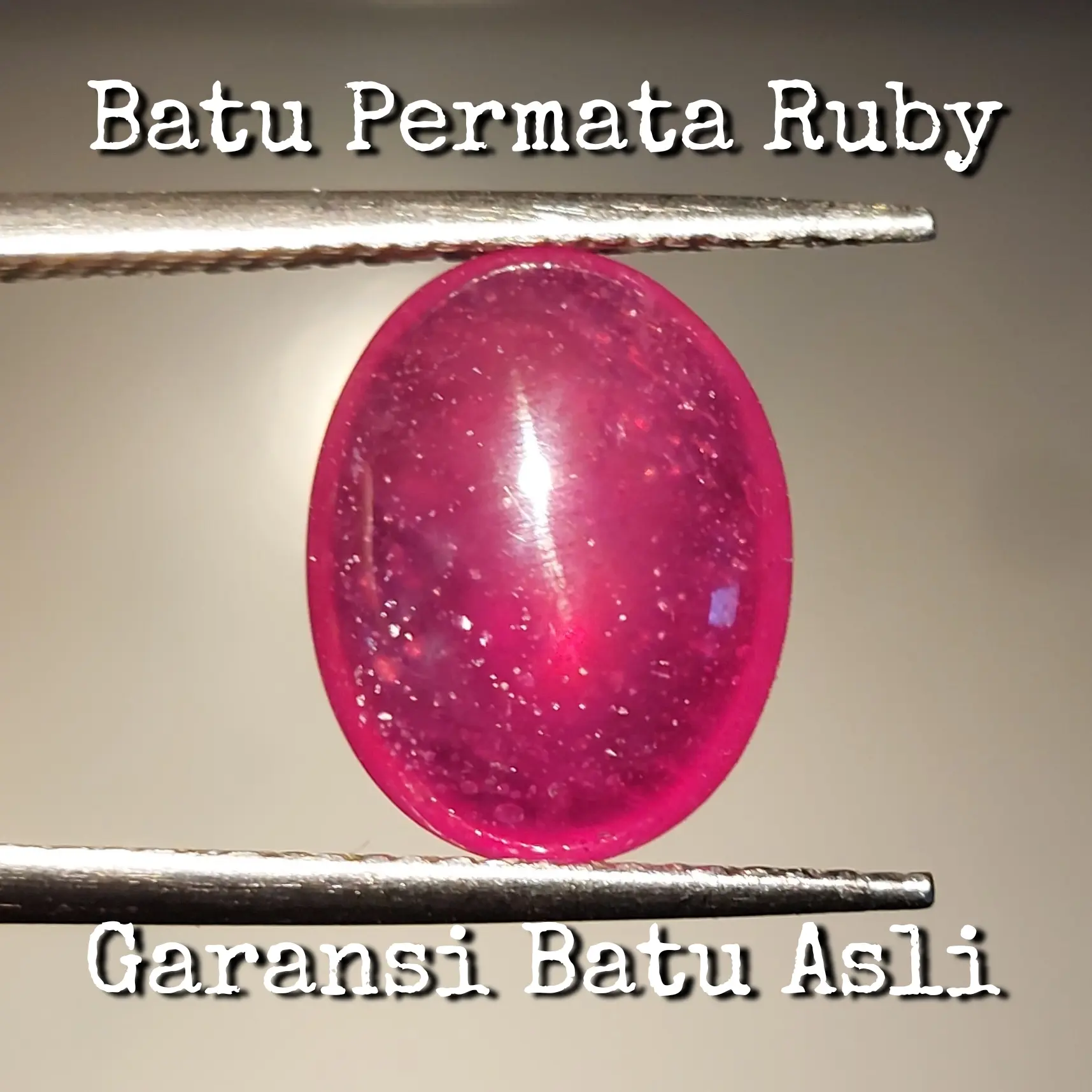 Batu Ruby Asli Permata Merah Natural Gemstone Mulia Gems Asli Garansi