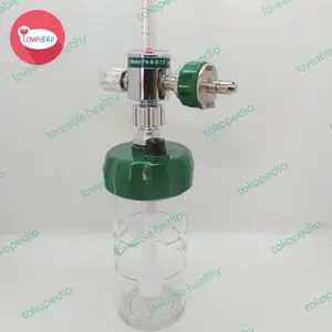 flowmeter humidifier oksigen alat bantu pernapasan untuk bayi 1,5lpm