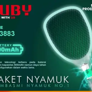 Raket Nyamuk Luby L-3883 System Cas Rechargeable L3883