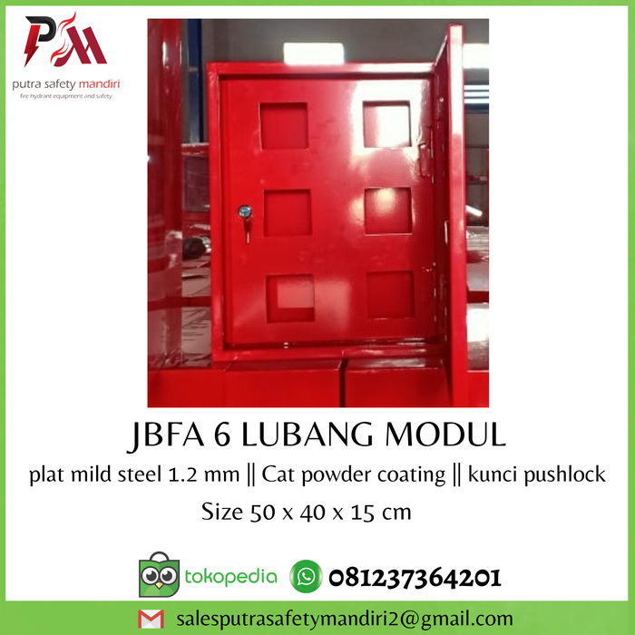 Gambar TBFA JBFA KOTAK PANEL PERINGATAN KEBAKARAN 6 LUBANG MODUL DOUBLE DOOR dari Putra safety mandiri 2 Kota Administrasi Jakarta Utara Tokopedia