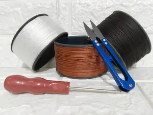 Paket Benang Nilon Besar Sol Sepatu + Jarum Paten + Gunting