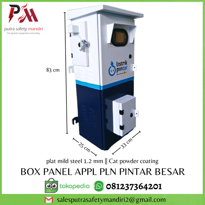 Gambar KOTAK LISTRIK OUTDOOR BOX PANEL APPL PLN PINTAR 83x33x25 CM PLAT MILD dari Putra safety mandiri 2 Kota Administrasi Jakarta Utara Tokopedia