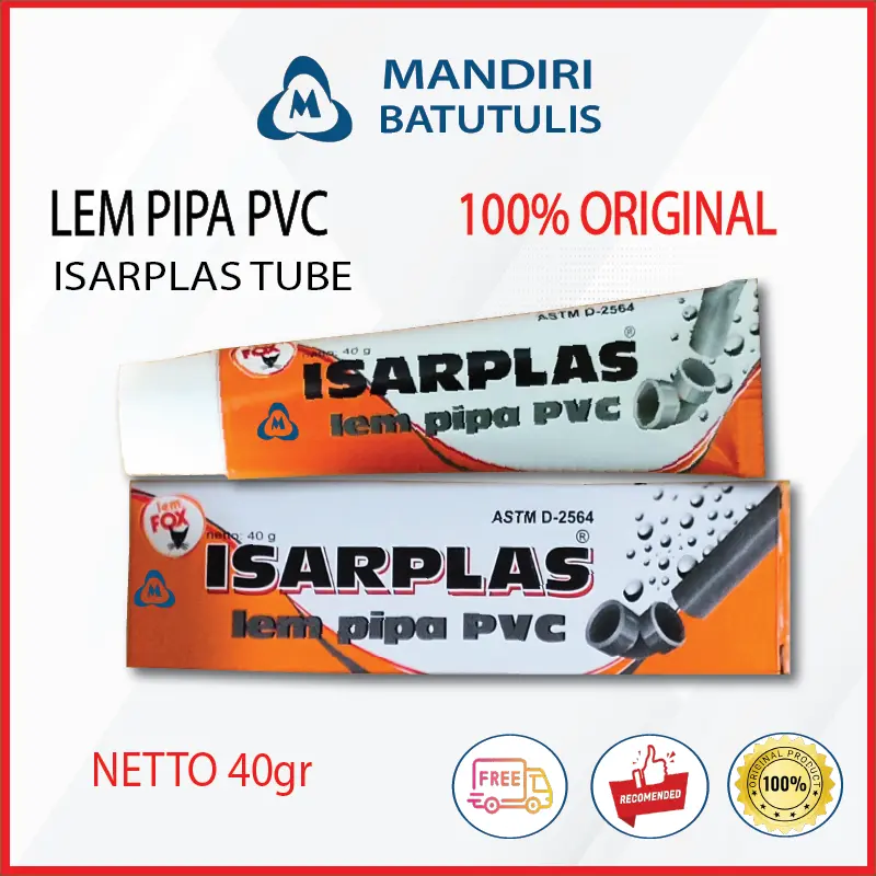 Lem Pralon ISARPLAS TUBE 45 Gr - Lem Pipa PVC ISARPLAS TUBE