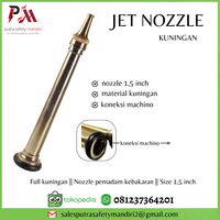 Gambar JET NOZZLE FULL KUNINGAN 1,5 " UJUNG SELANG FIRE HOSE KONEKSI MACHINO dari Putra safety mandiri 2 Kota Administrasi Jakarta Utara 1 Tokopedia