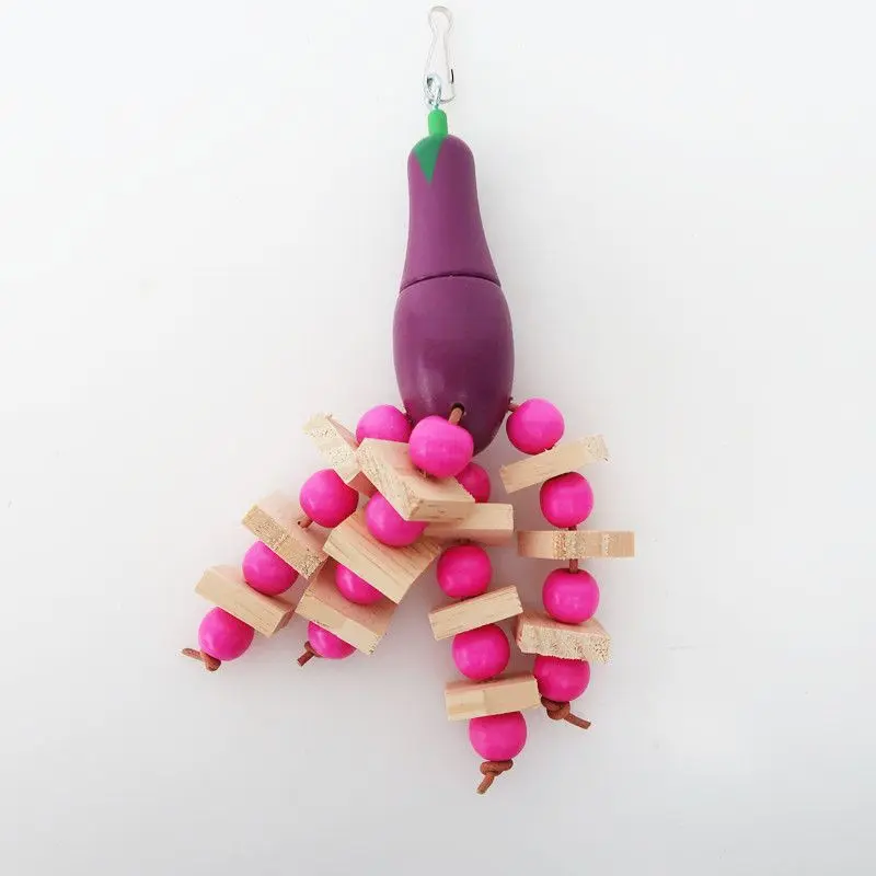 MAINAN GIGITAN KUNYAH BURUNG LB PARROT TOY EGGPLANT TERONG AVR-LQ-0105