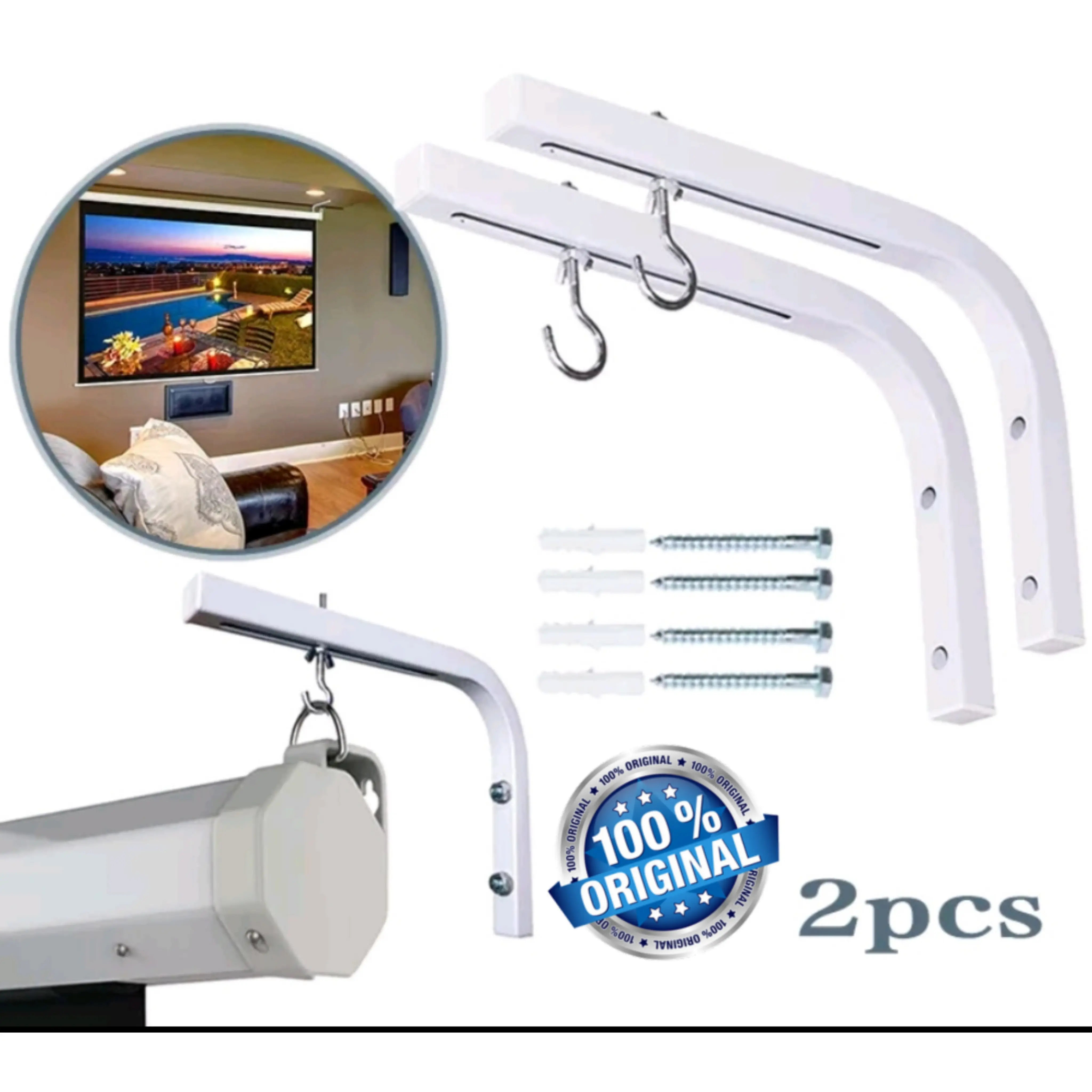 Braket Layar Projector/ gantungan Layar Proyektor