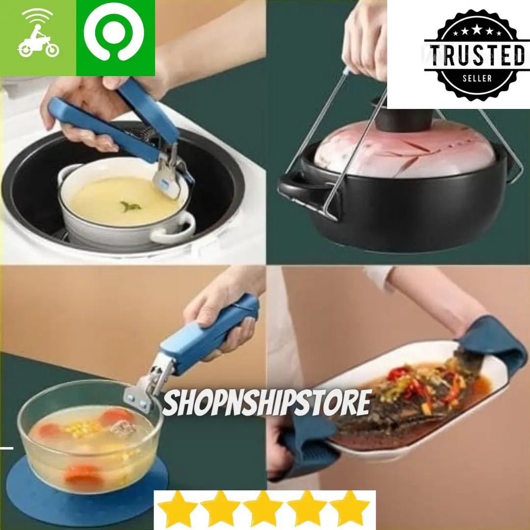 CRAB HANDLE FOOD SET / ALAT BANTU ANGKAT MASAKAN ANTI PANAS