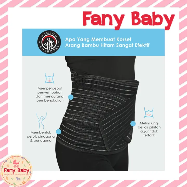 NATURAL MOMS KORSET MELAHIRKAN BAMBOO CHARCOAL 2